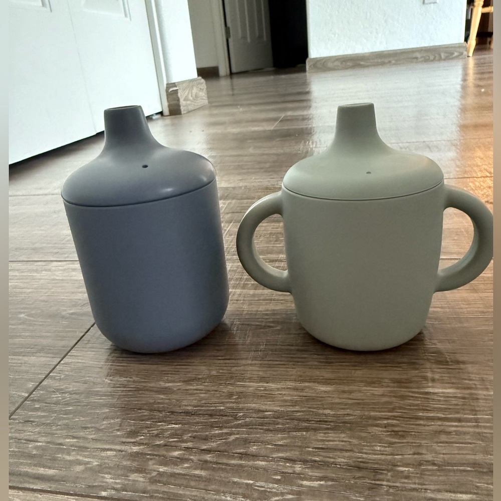 Mushie Silicone Kids/Baby Sippy Cups